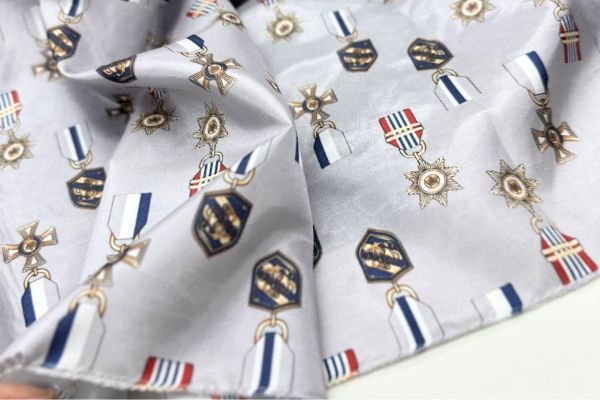 Подкладочная ткань Медальки